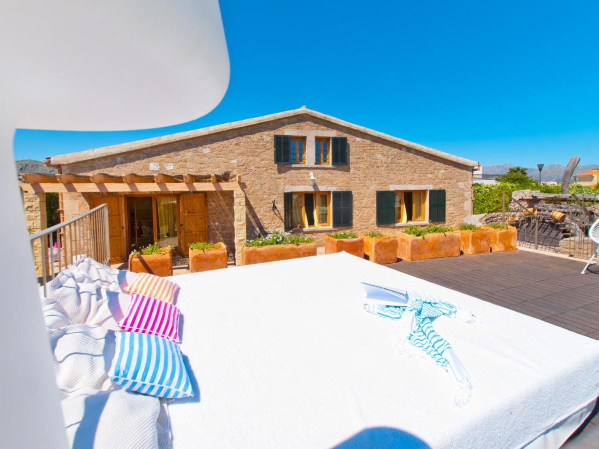 Villa Barcares Petit, Piscina, Jardines Junto A Playa En Alcudia Экстерьер фото