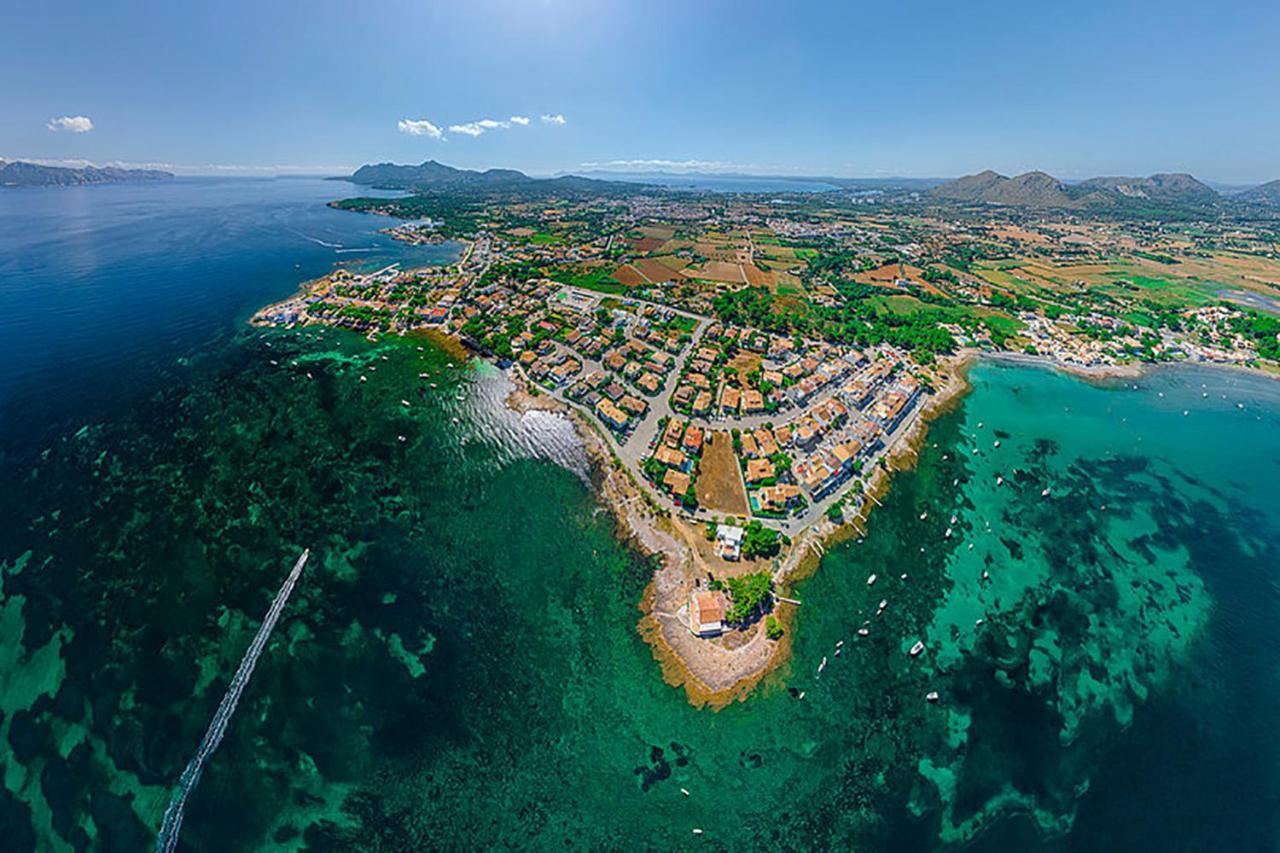 Villa Barcares Petit, Piscina, Jardines Junto A Playa En Alcudia Экстерьер фото