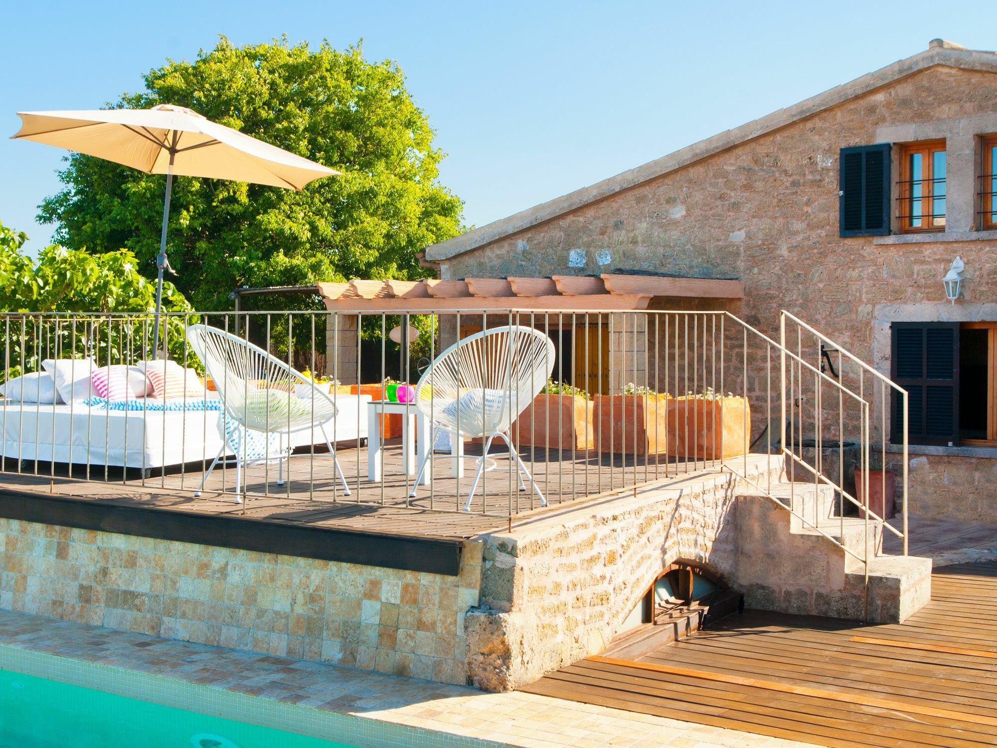 Villa Barcares Petit, Piscina, Jardines Junto A Playa En Alcudia Экстерьер фото